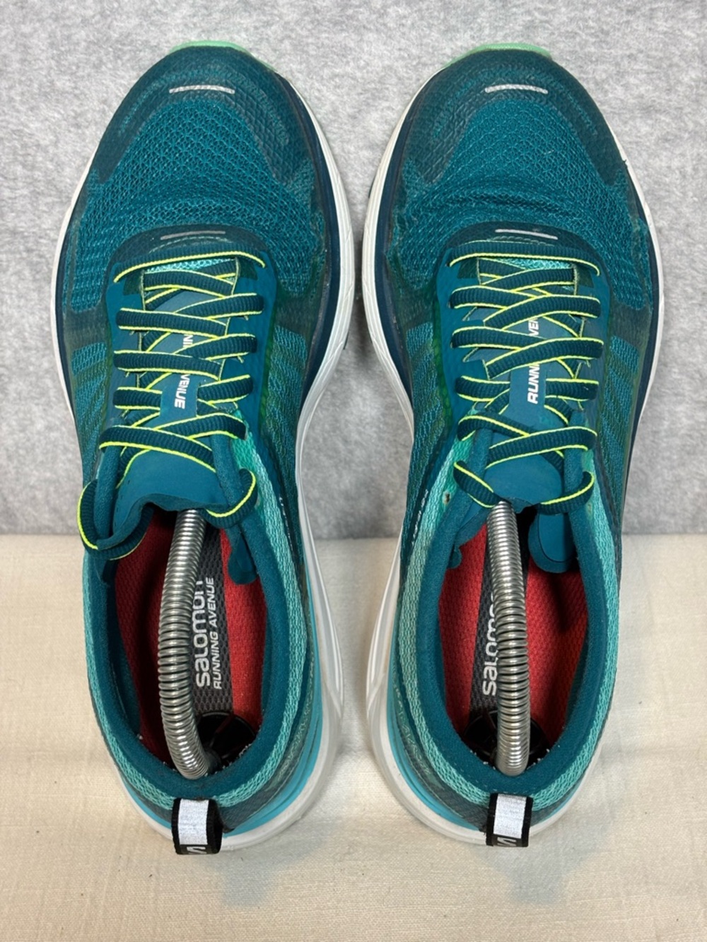 Salomon Sonic RA Max Road Running Athletic Shoes-Blue/Teal/Yellow-Women Size 9 - Picture 10 of 10
